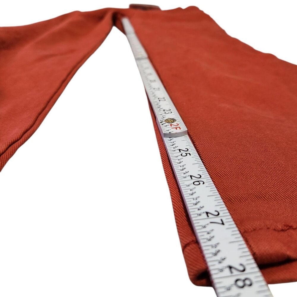 Gloria Vanderbilt Jeans Size 8 Petite Autumn Blaze Color Tapered Leg - Picture 5 of 15